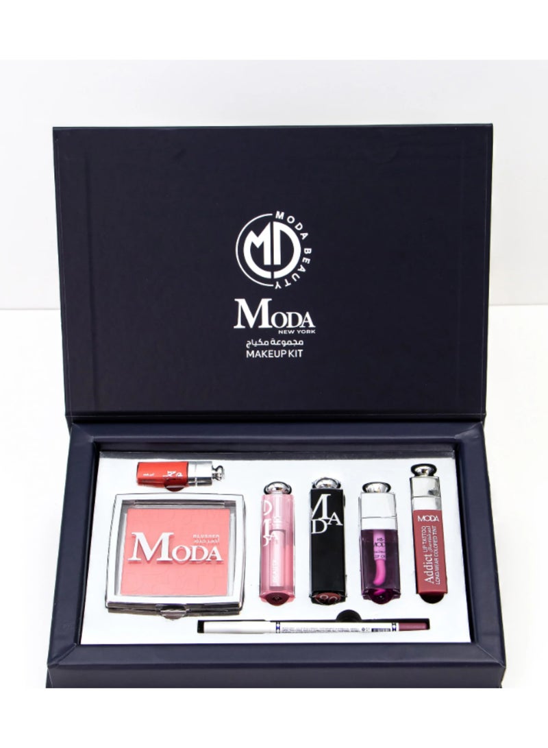 MODA BEAUTY Mini Moda Box – Complete Luxury Makeup Set (7 Pieces) - Image 1